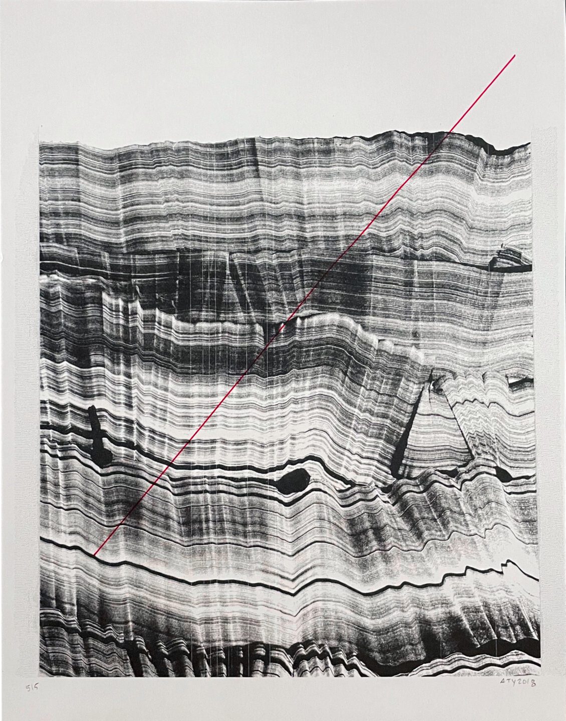 “ATY”, Monotype by Angelica Trimble-Yanu