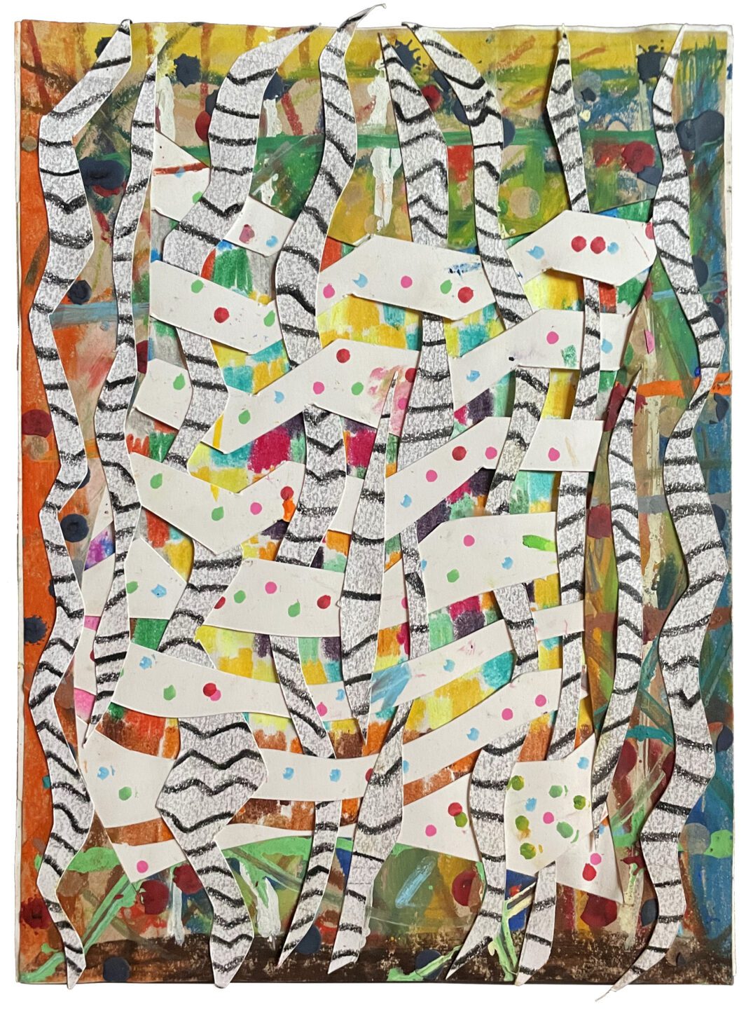 “Stoned Sticky Sweetheart”, Collage drawing by Benjamin Wills