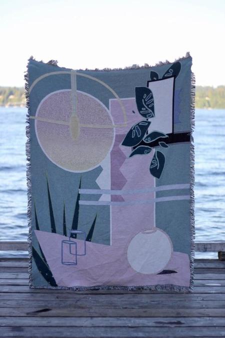 &#8220;Sim Blanket&#8221;, Woven cotton by Hannah Ruth Levi