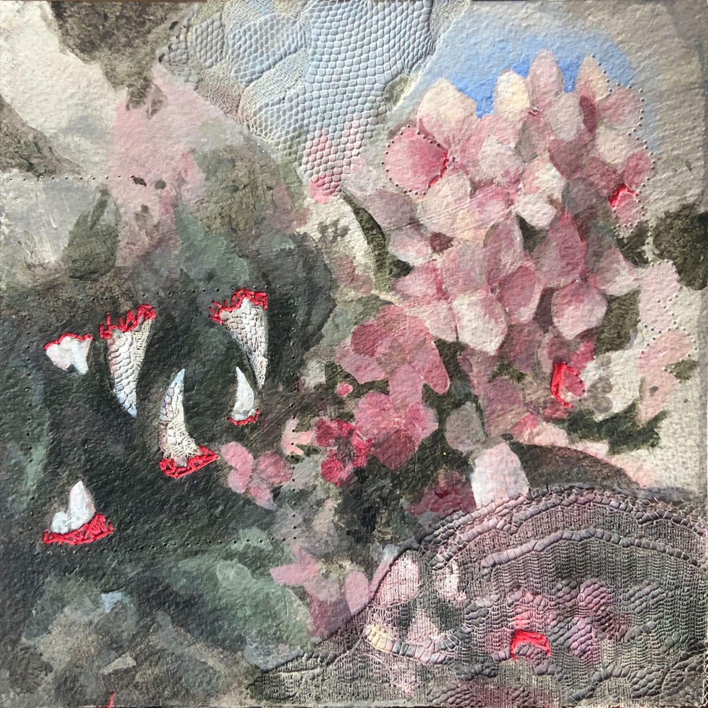 &#8220;For a soft lover with teeth&#8221;, Mixed media by Markel Uriu