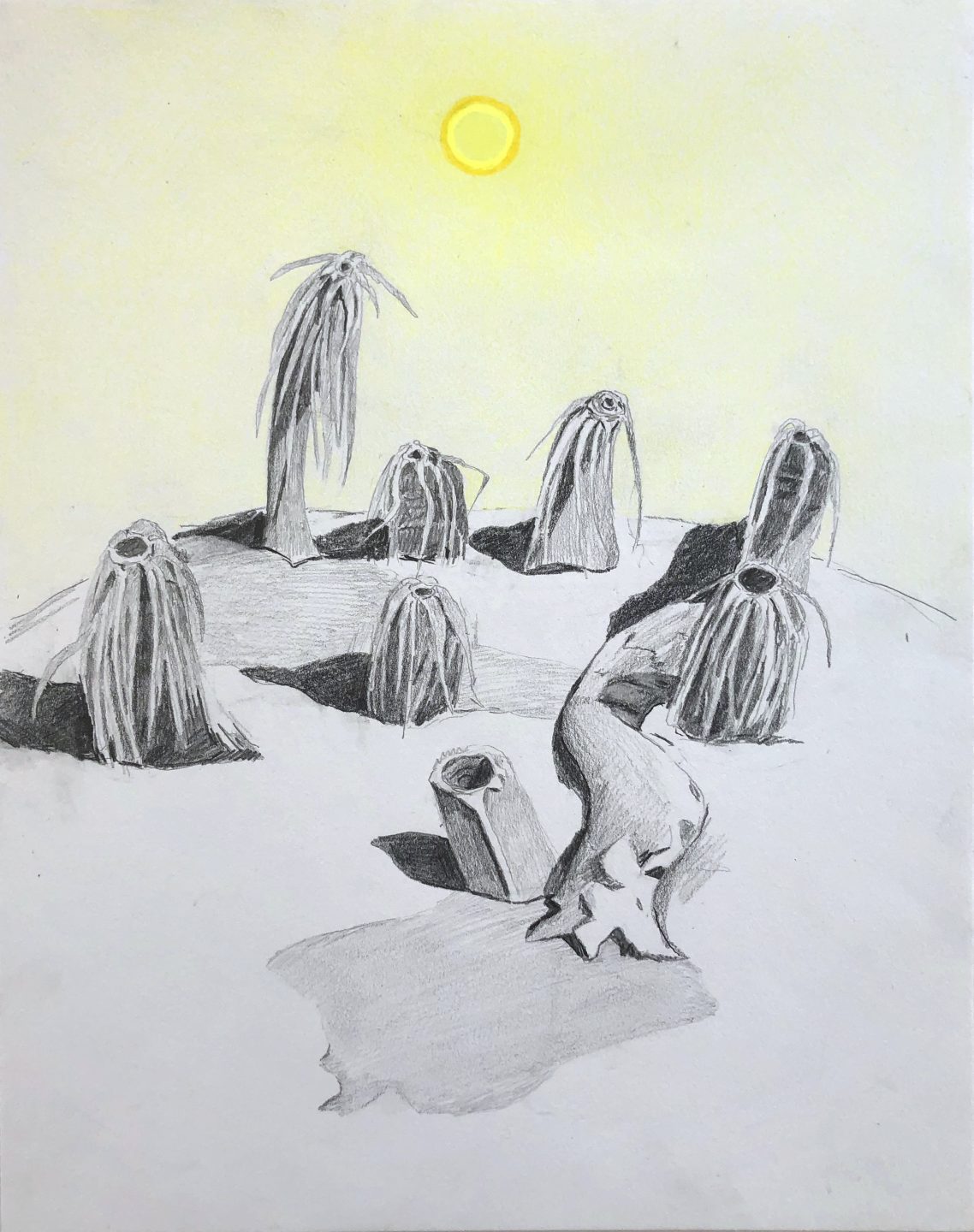 &#8220;Portals&#8221;, Colored pencil and graphite on paper by Sara Long