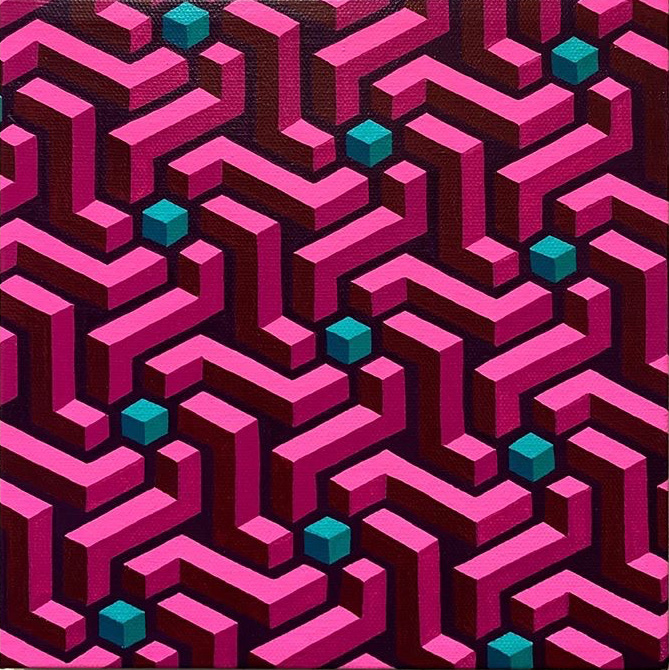 “Chronon”, Acrylic on canvas by Matt Midgley