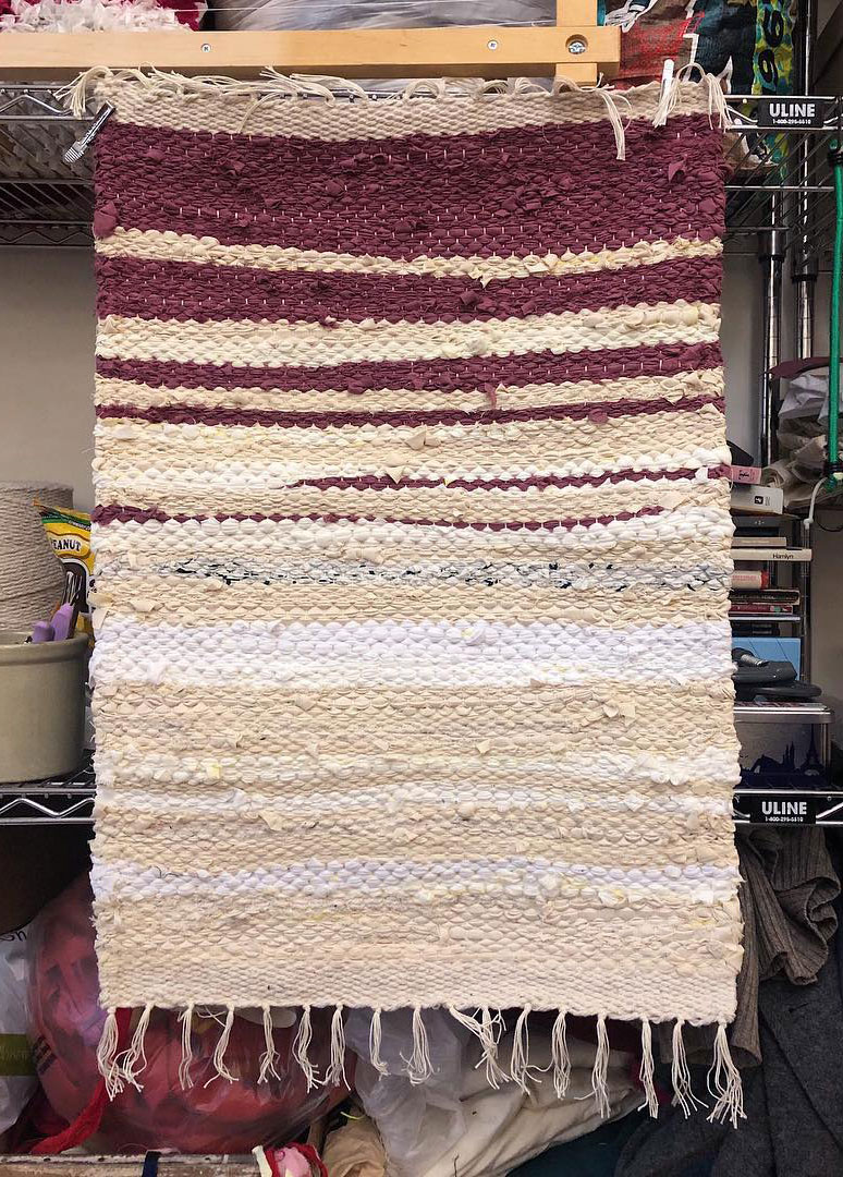 Untitled, Scrap rug by Lenna Petersen