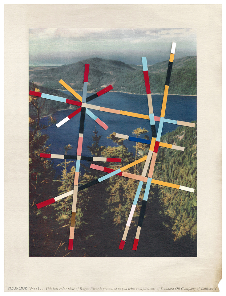 &#8220;The Internal Landscape&#8221;, Collage on paper, found photographs by Hernan Paganini