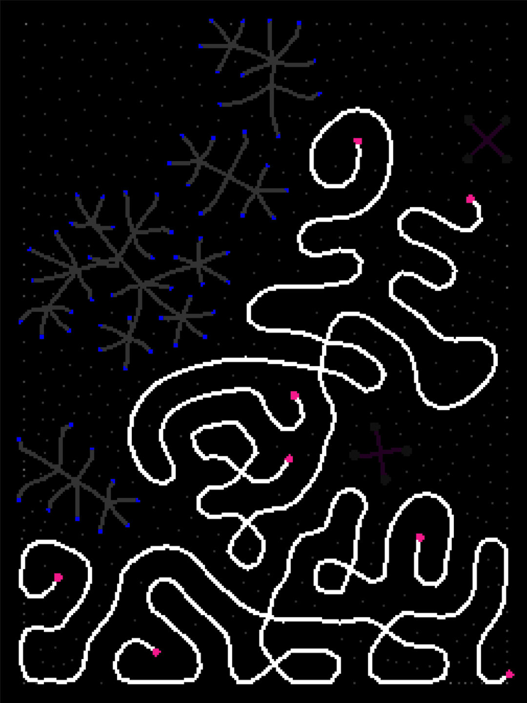 &#8220;Living Print (Night)&#8221;, Algorithmically generated archival pigment print on paper by Spacefiller