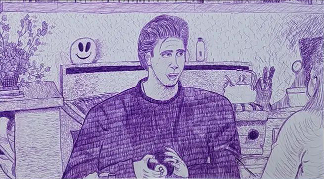 &#8220;Why didn&#8217;t anyone tell me my life would turn out this way?&#8221; (Ross 8), Pen on paper by Paul Louis Nelson