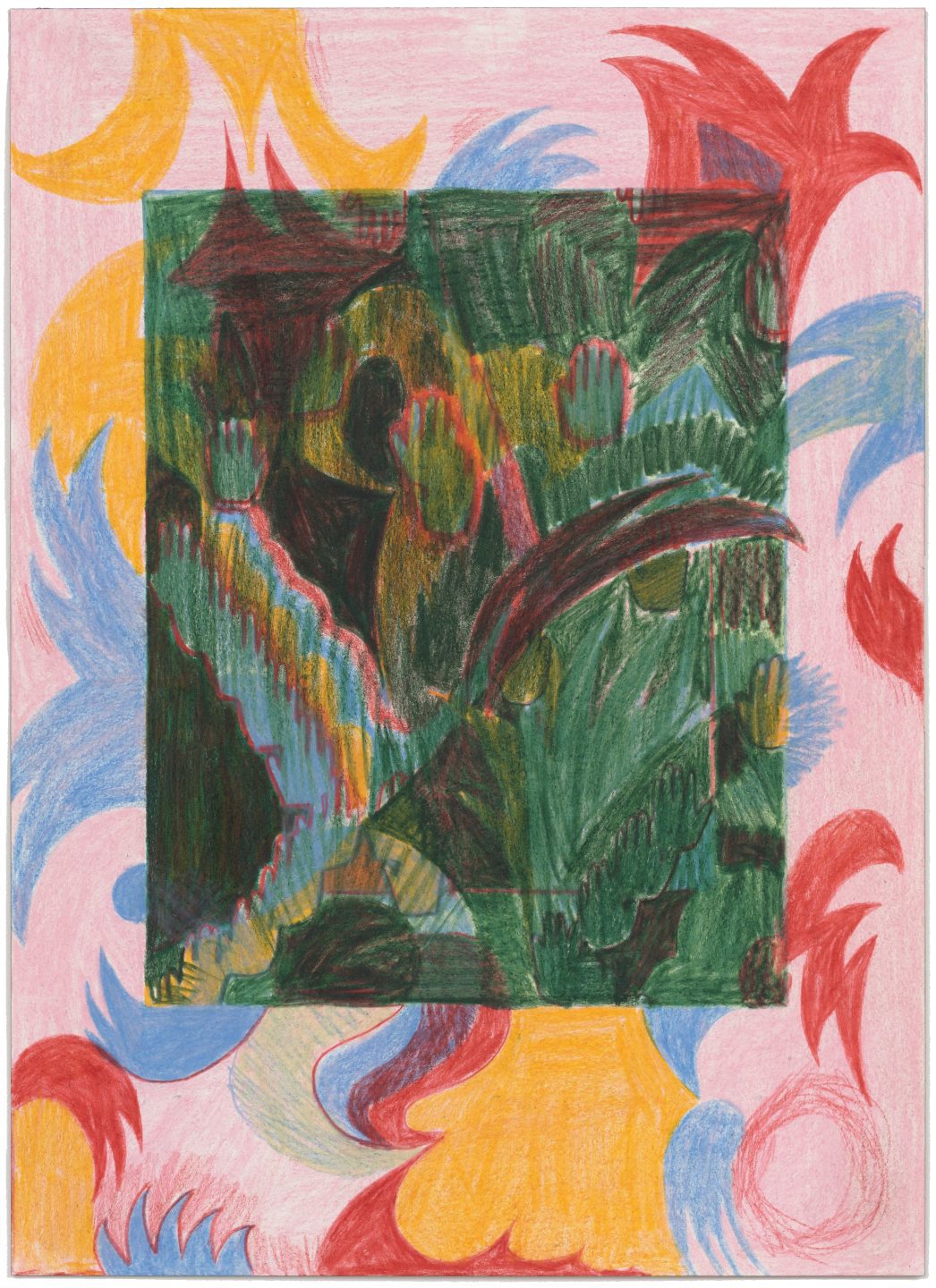 &#8220;Saltgrass&#8221;, Colored pencil on paper by Debbi Kenote