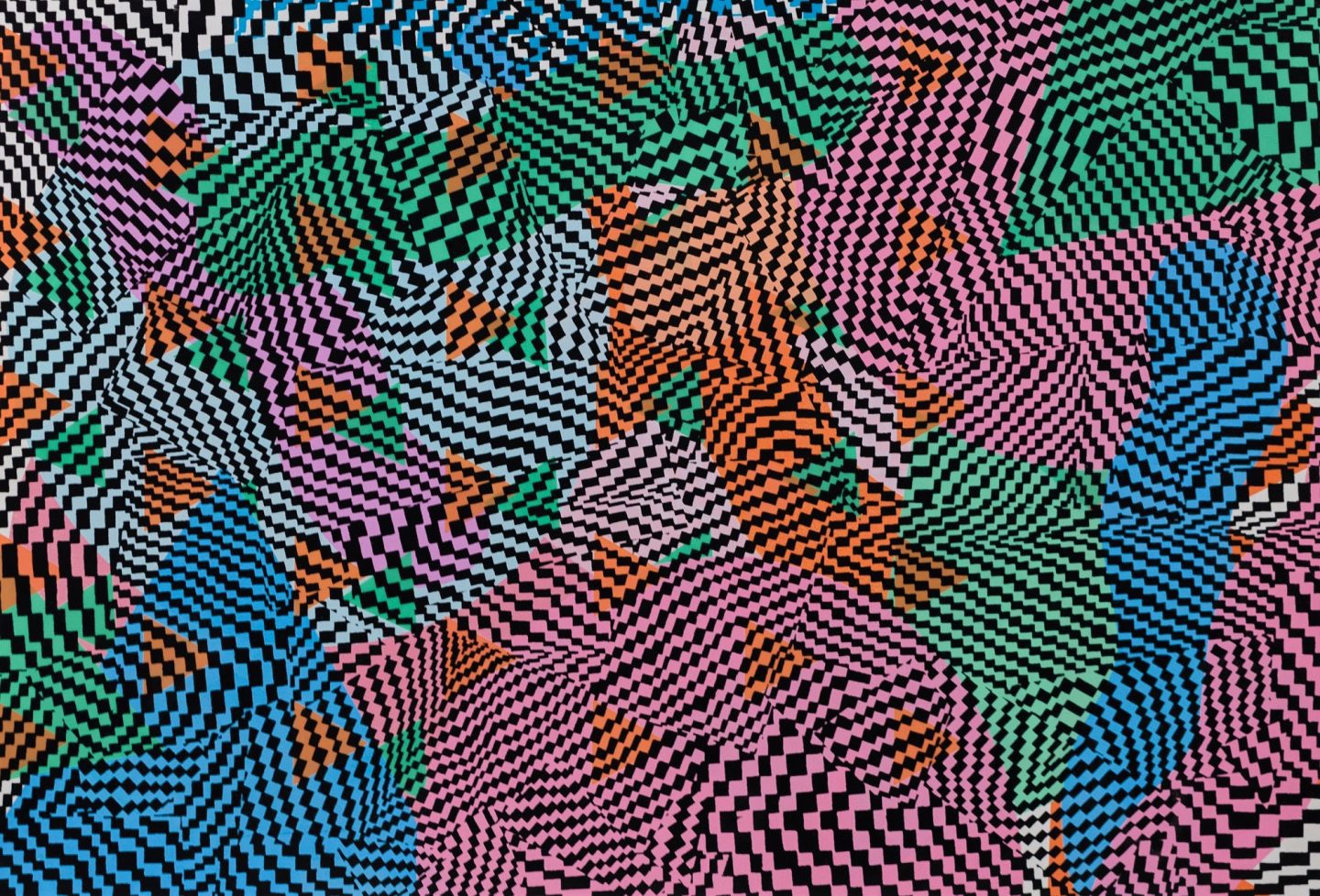 “Super Rare No. 75”, Acrylic screen print, ink on paper, edition 1/1 by Andrew Jeffrey Wright